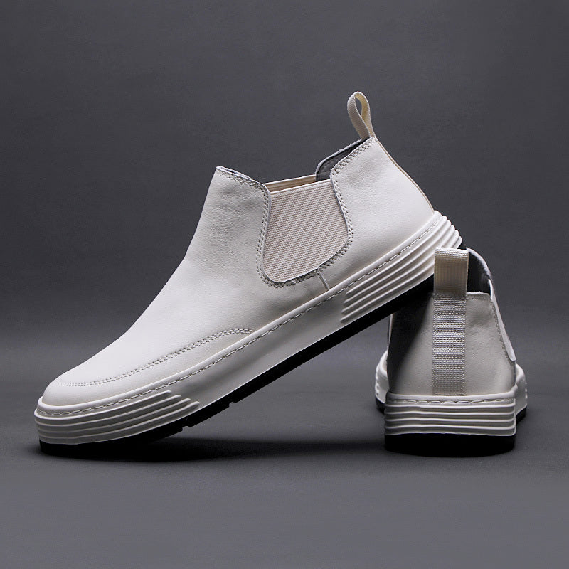 White High Top Shoes For Men Korean Version