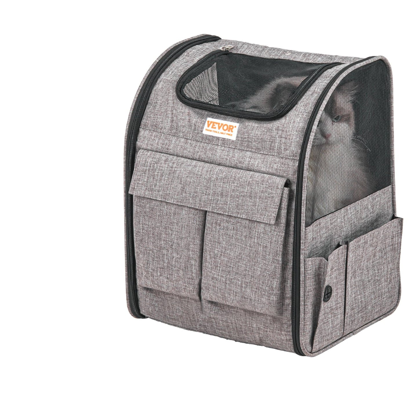Rolling Pet Carrier Backpack With Removable Wheels For Under 18LBS, Large Soft Sided Wheeled Dog Carrier Cat Travel Carrier Airline Approved For Small Dogs And Medium Cats With Upgraded Wheels