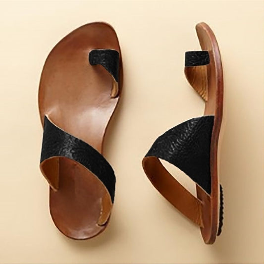 Summer Women's Sandals Holding Shoes Cover Finger Flat Bottom