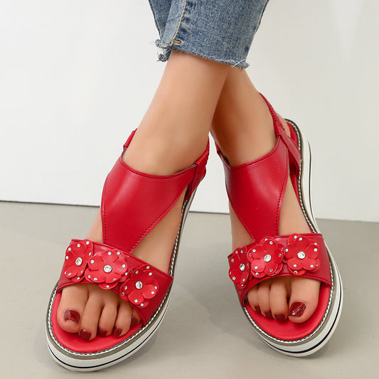 Summer New Fashion Casual Flat Elastic Women Sandals