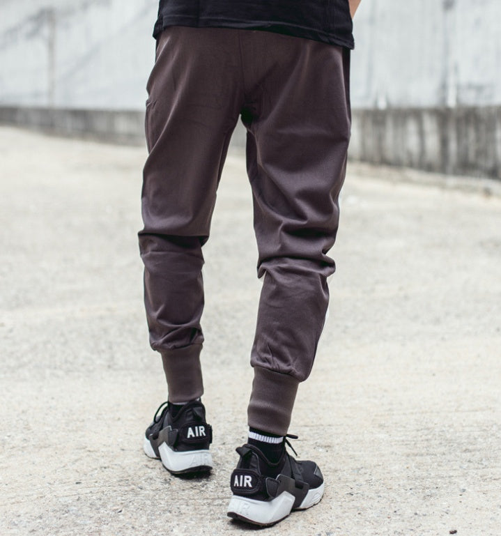 Hip-hop men's casual European and American casual pants beam pants hip-hop high street summer new printed sweatpants men's trousers