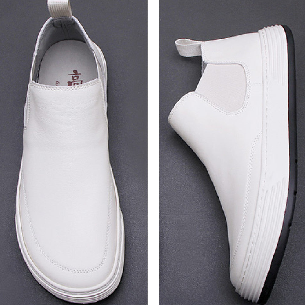 White High Top Shoes For Men Korean Version