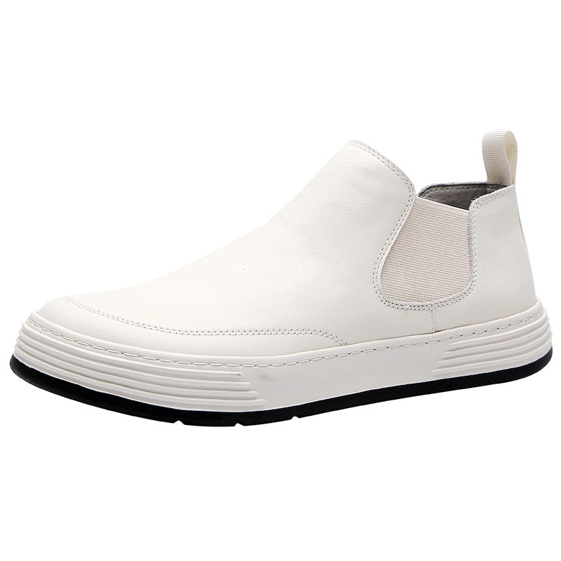 White High Top Shoes For Men Korean Version