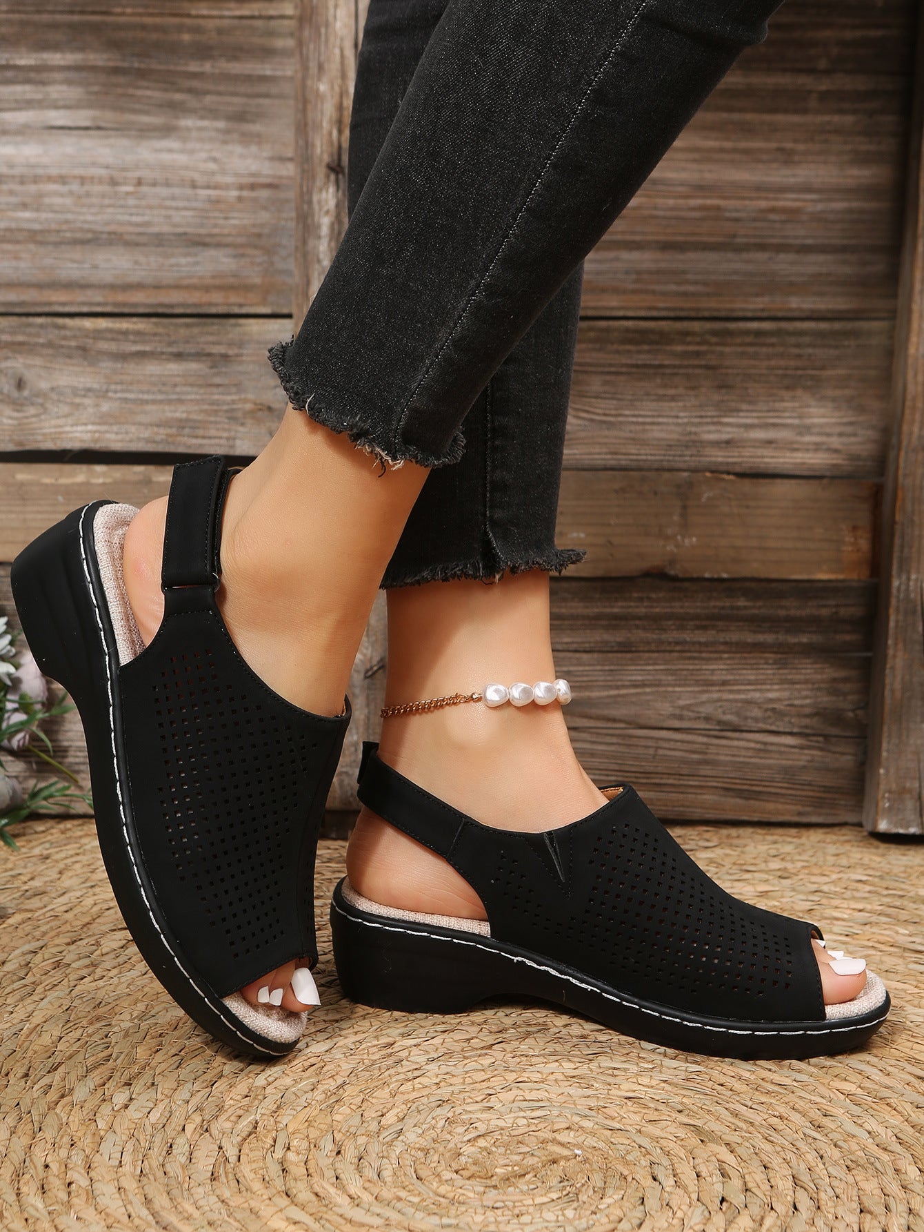 Women's Summer Breathable Platform Hollow-out Sandals