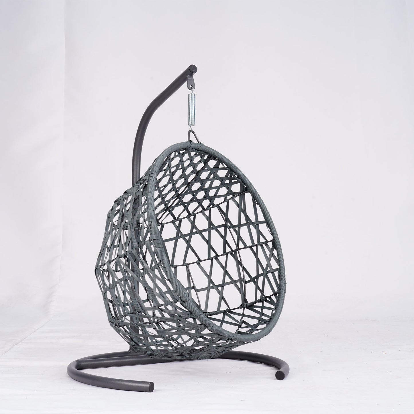 Cat Swing Bed With Stand And Cushion, Rattan Look Cat Egg Chair, Indoor Hanging Swing Cat Bed, Suitable For Cats, Small Dogs And Small Animals, Gray, Prohibited Platform Temu, Shein
