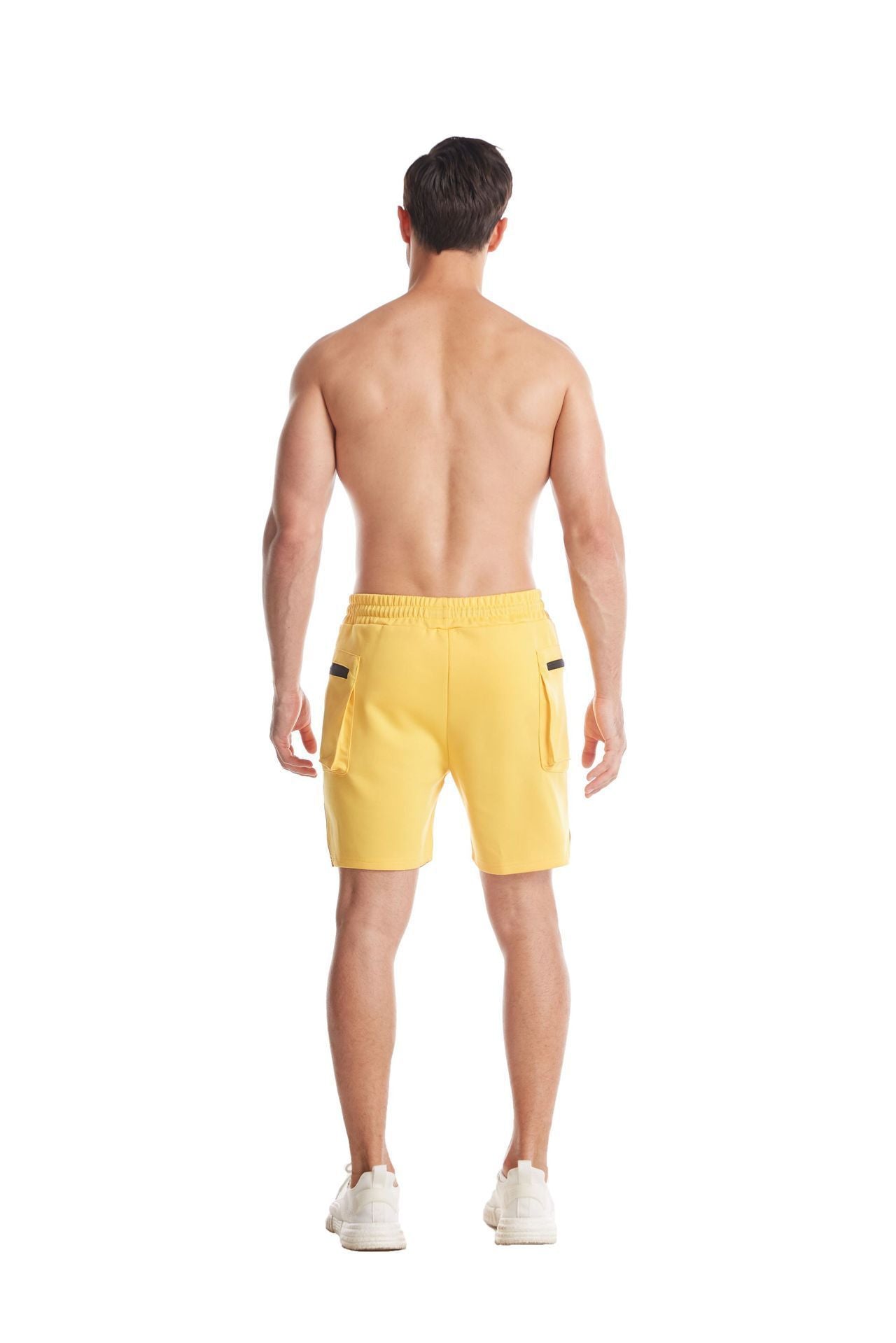 Men's Breathable Training Cool Five Quarter Pants For Summer Casual Wear