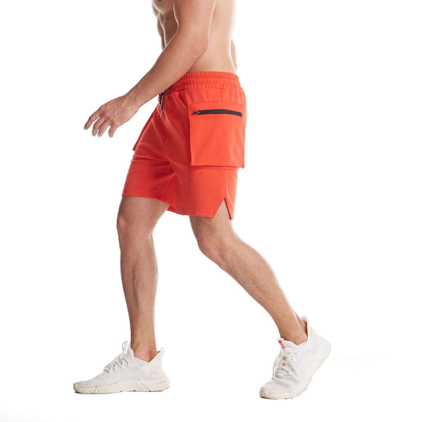 Men's Breathable Training Cool Five Quarter Pants For Summer Casual Wear