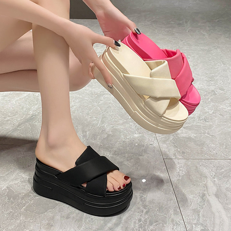 Women's Summer Thick-soled Round-toe Sandals