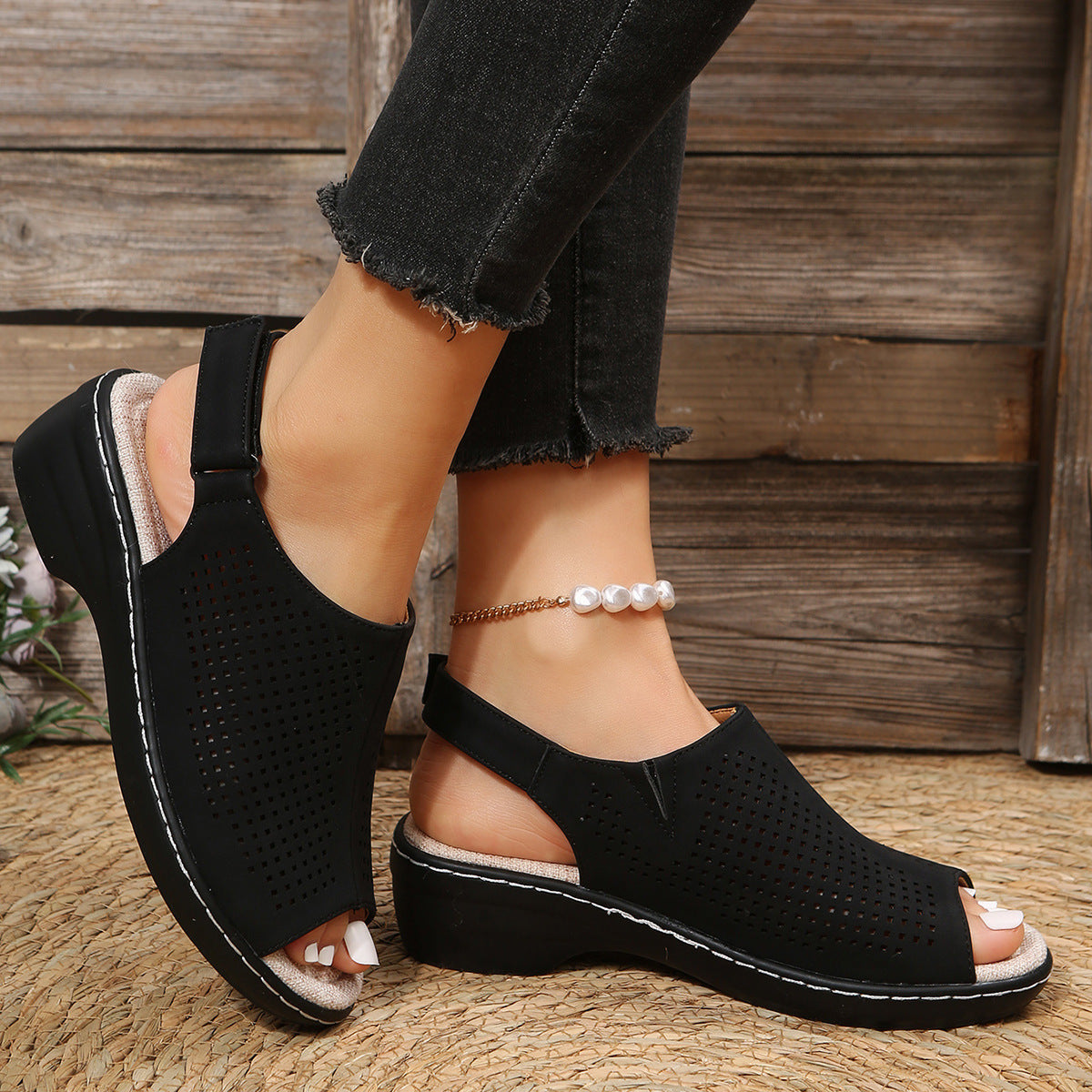 Women's Summer Breathable Platform Hollow-out Sandals