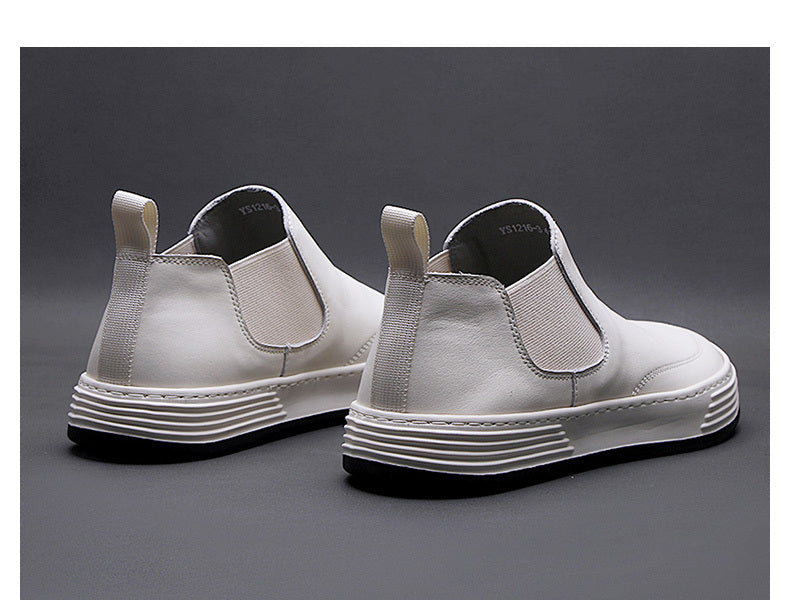 White High Top Shoes For Men Korean Version