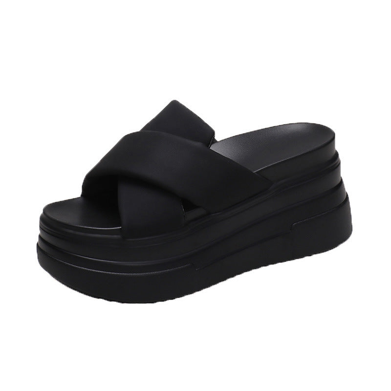 Women's Summer Thick-soled Round-toe Sandals