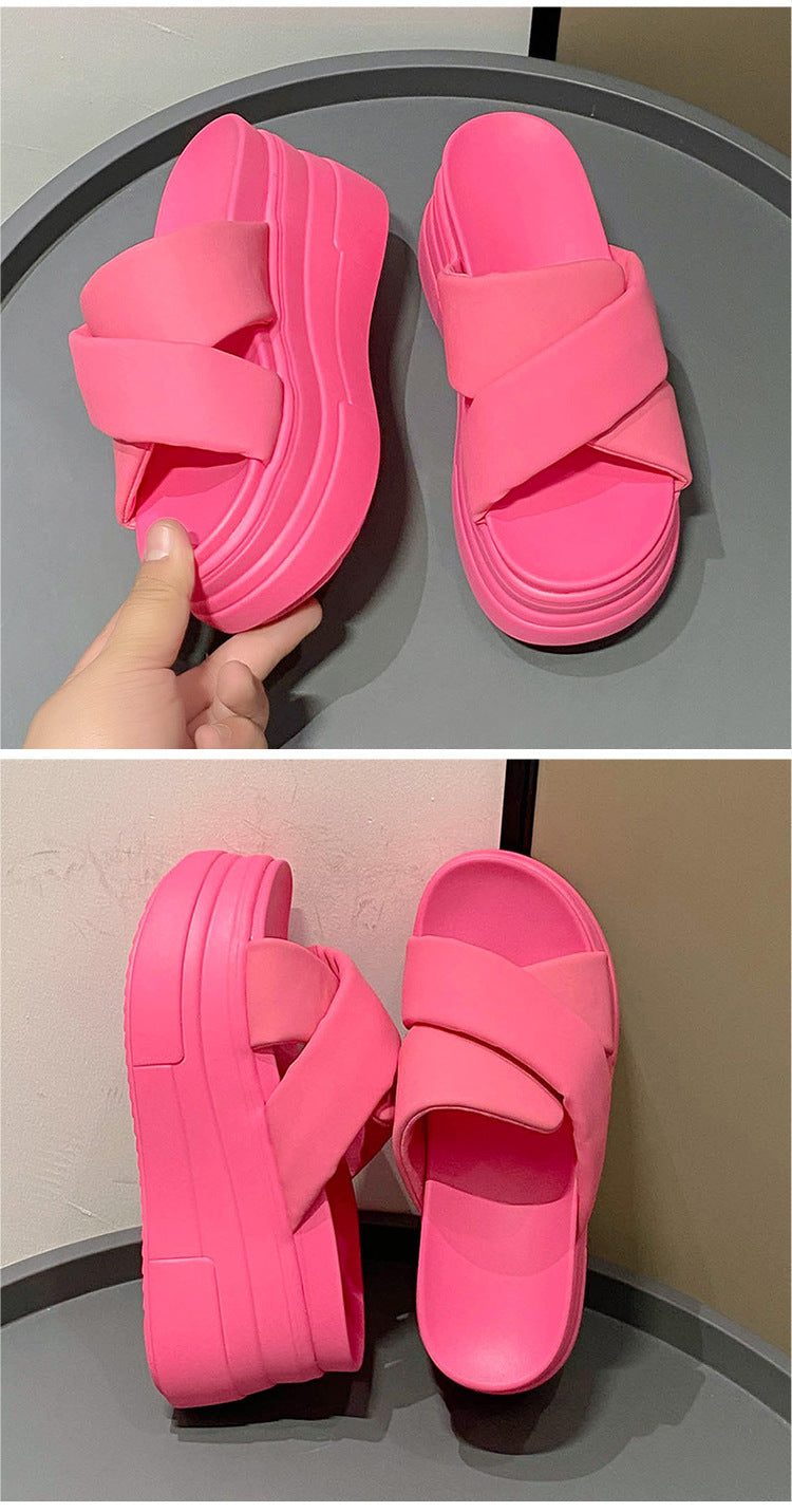 Women's Summer Thick-soled Round-toe Sandals