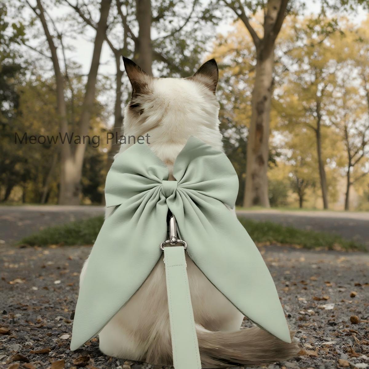 Pet Harness Leash Set Elegant Adjustable Half Vest Design For Cats Small Dogs Stylish Outdoor Walking Gear With Secure Escape Proof Fit Luxury Pet Gift For Cats Dogs