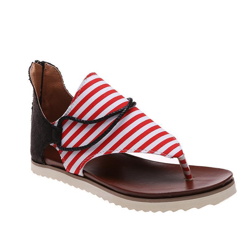 Women's Summer Breathable Printed Flip-toe Roman Casual Sandals